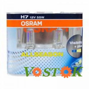 Лампа H7 12V 55W PX26d АLL (всесезонна) Hard Duopet (2 шт.)